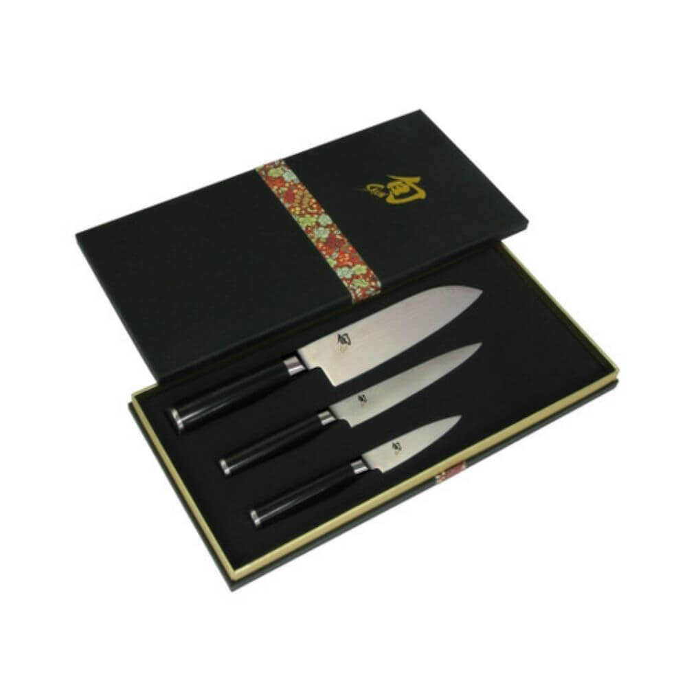 SHUN KAI Classic 3 Piece Santoku Knife Set